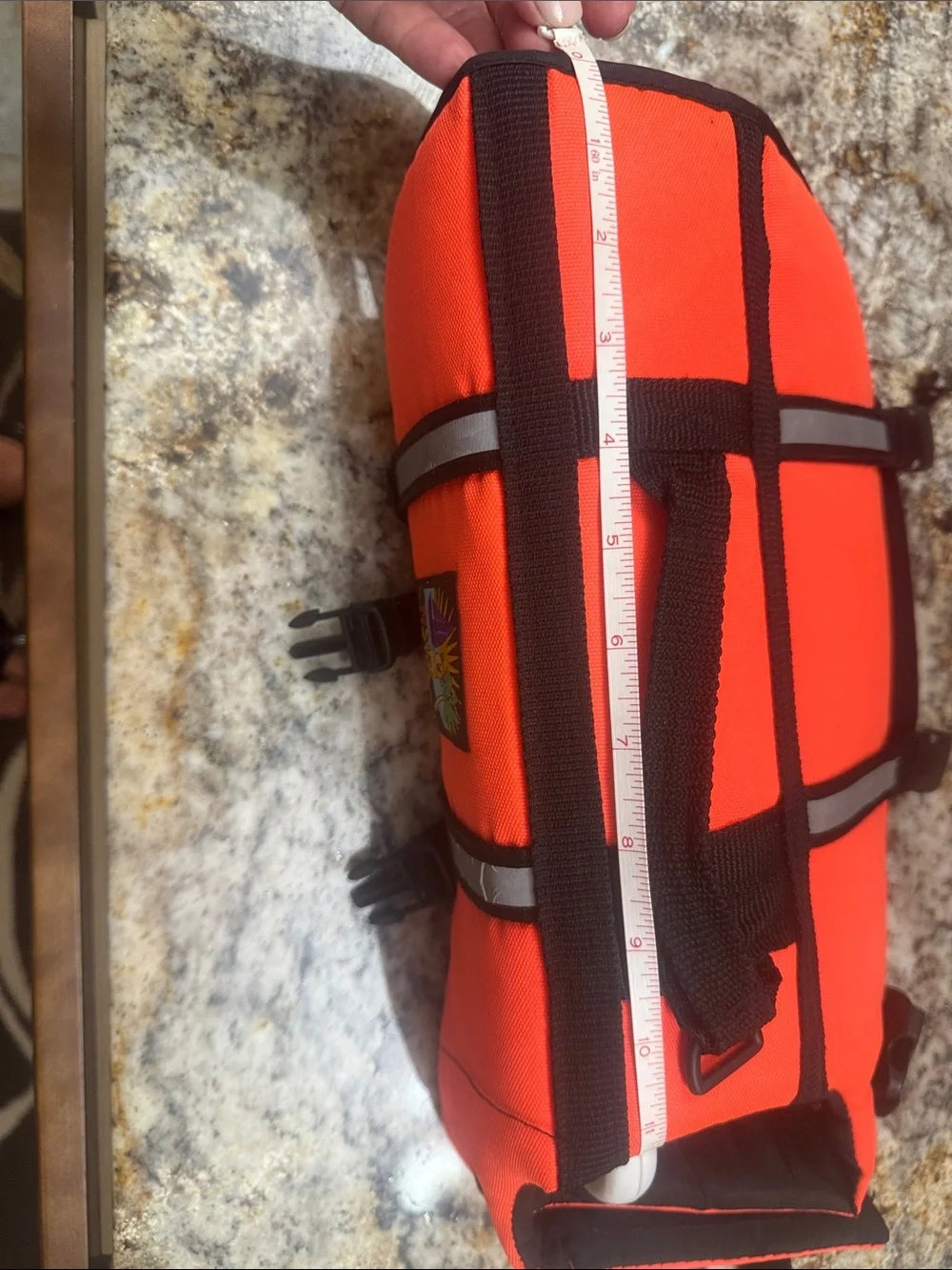 Outward Hound Neon Orange Dog Life Vest with Reflective Strips